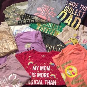 11 short sleeve 1 long sleeve 1 skirt 1 short